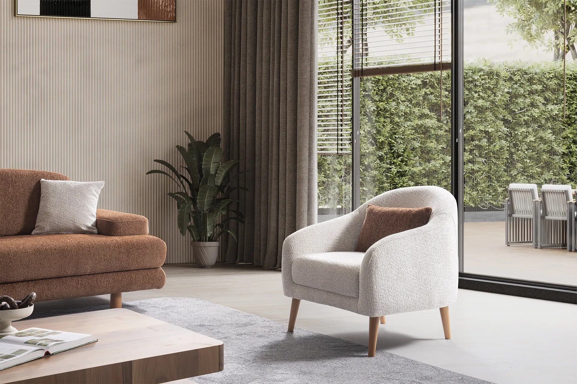 Mocha Koltuk Takımı - Modern ve konforlu İnegöl Mobilyası tasarımı, estetik detayları ve ergonomik yapısıyla yaşam alanınıza şıklık katıyor