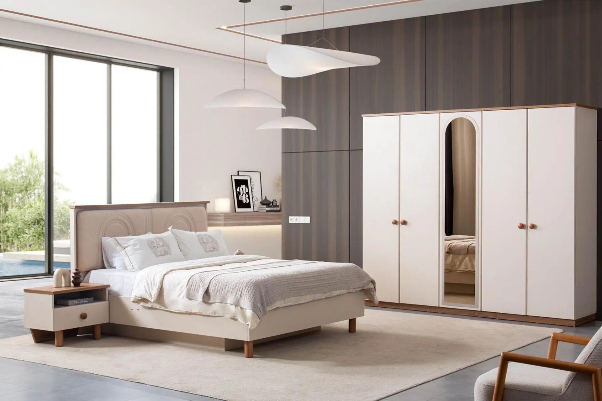 Soft Yatak Odası Takımı - Modern ve şık İnegöl Mobilyası tasarımı, konfor ve estetik bir arada