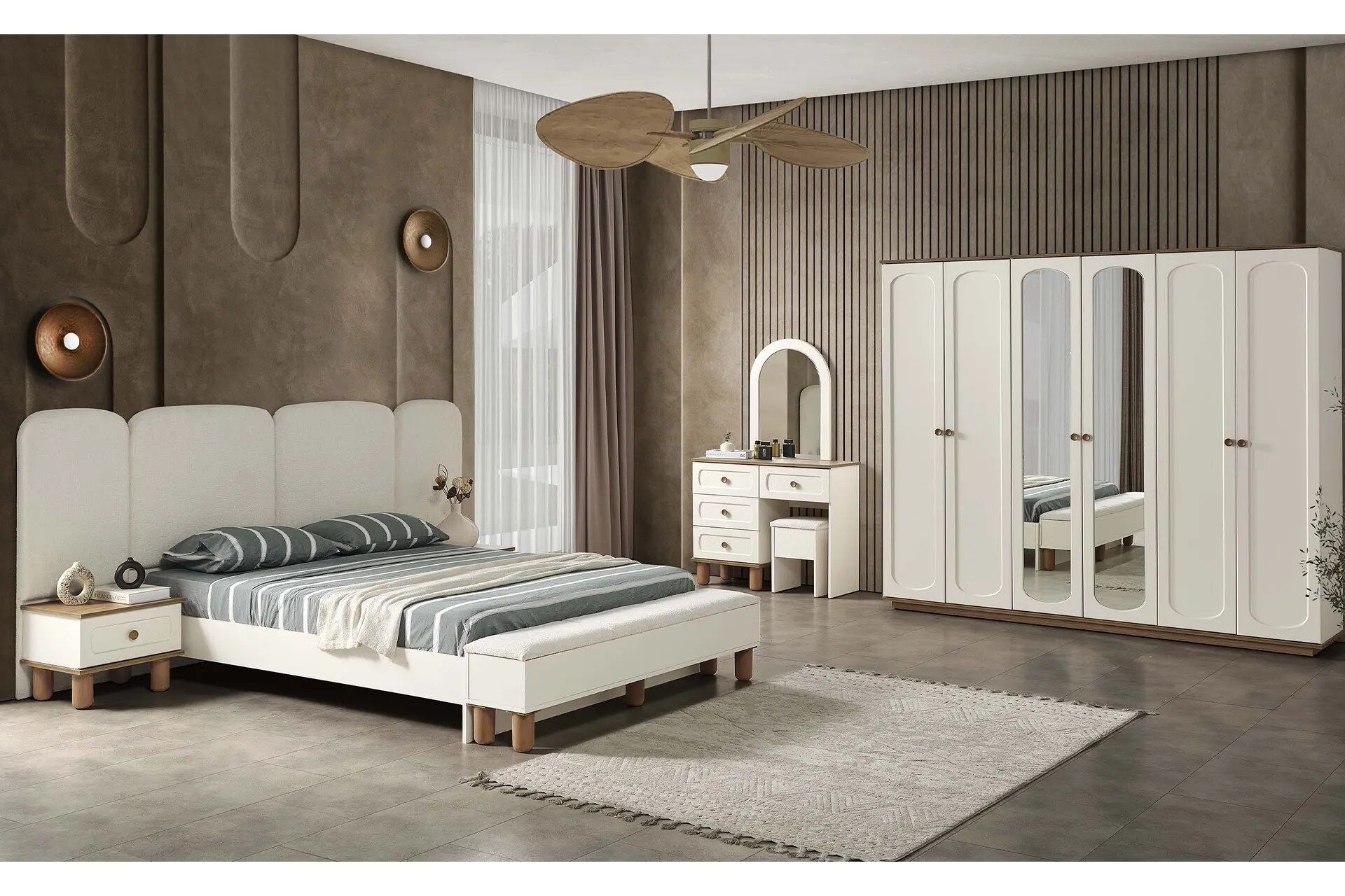 Sude Yatak Odası Takımı - Modern ve şık İnegöl Mobilyası tasarımı, konfor ve estetik bir arada